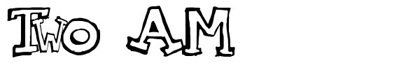 Two AM font preview